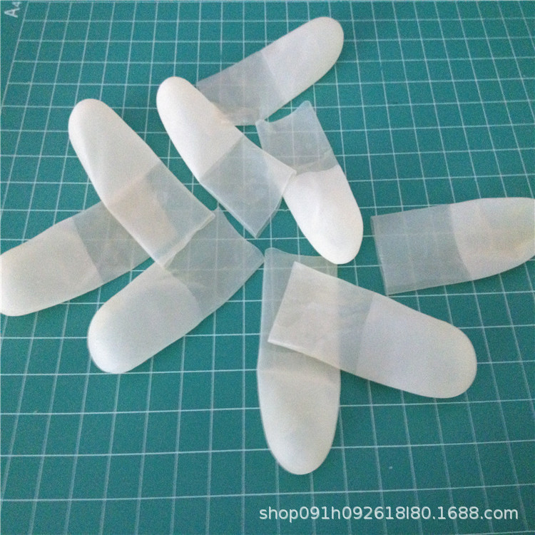 白色无尘无粉手指套 | 高弹防静电 | 精密操作用