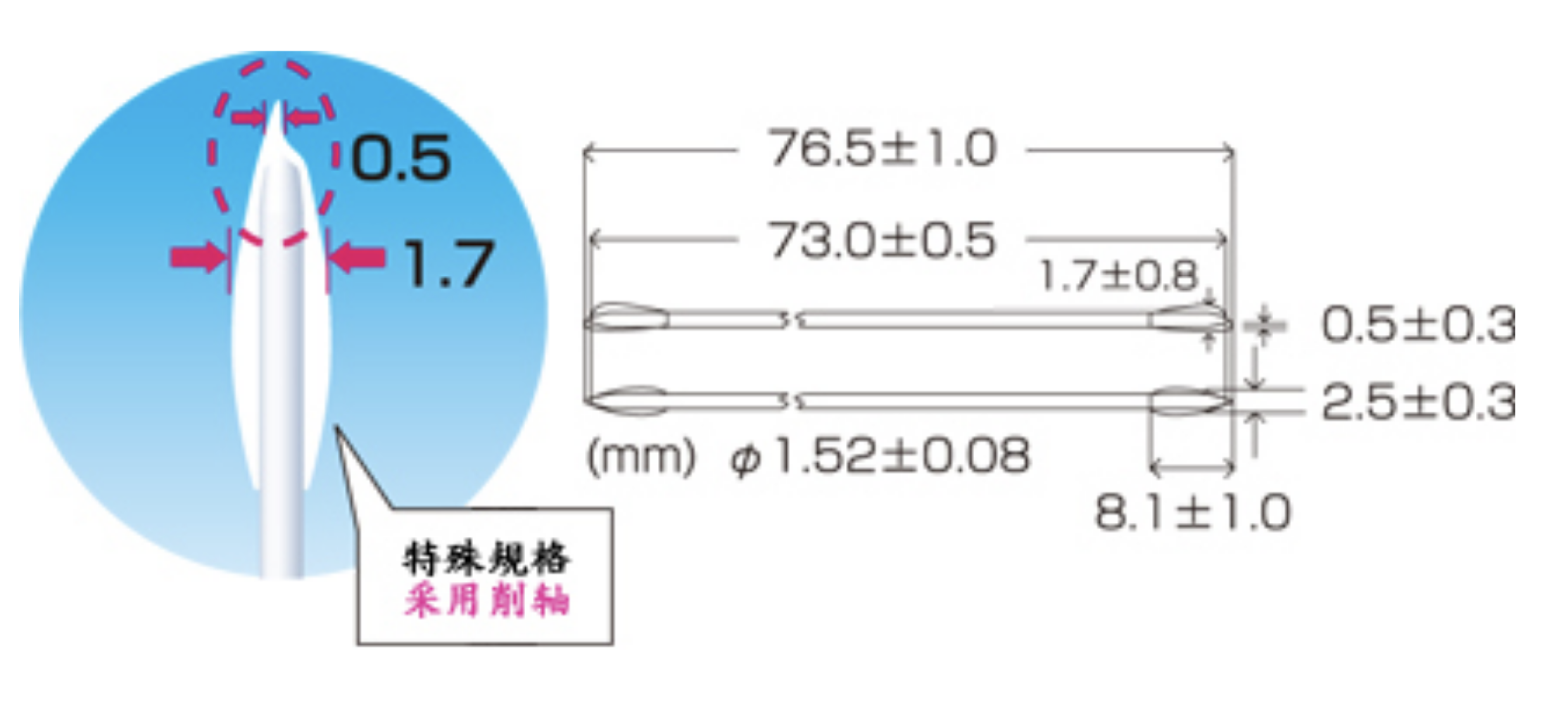 HUBY 340 BB-013FL无尘净化棉签 - 图片 2