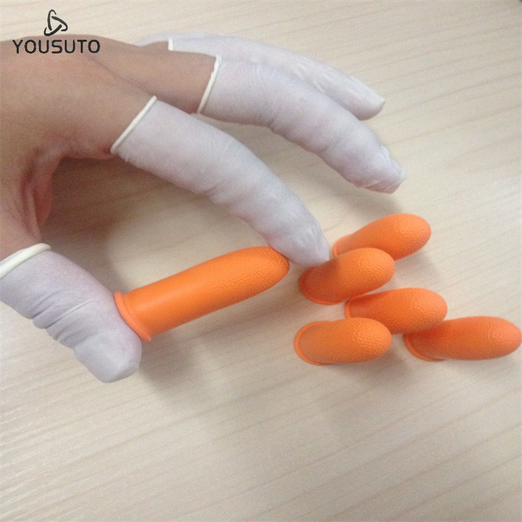 火炬牌乳胶手指套 | 柔软耐用 | 无尘防滑 | 精密装配与实验操作用