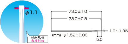 HUBY-APEX SS-001工业用无尘棉签 LC型光纤连接器清洁棉签 - 图片 2