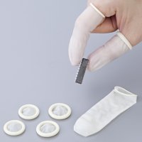 无硅乳胶手指套 | 柔软耐用 | 无尘防滑 | 精密装配与实验操作用