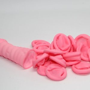 防静电粉红手指套 | 导电耐磨 | 无尘防滑 | 精密电子与净化操作用