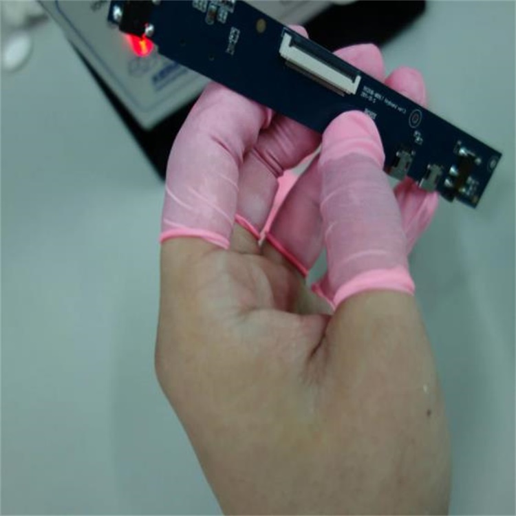 粉红色防静电手指套 | 导电耐磨 | 无尘防滑 | 精密电子与净化操作用