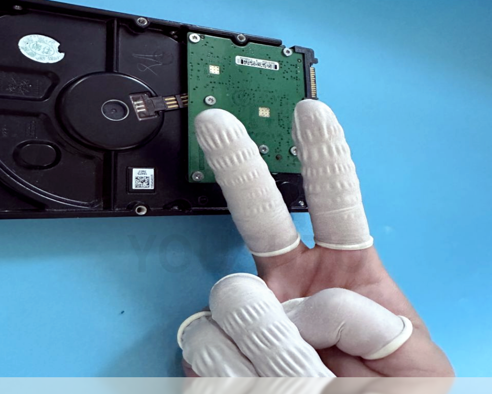 白色丁晴手指套 | 耐磨高弹 | 无尘防滑 | 精密电子与实验操作用