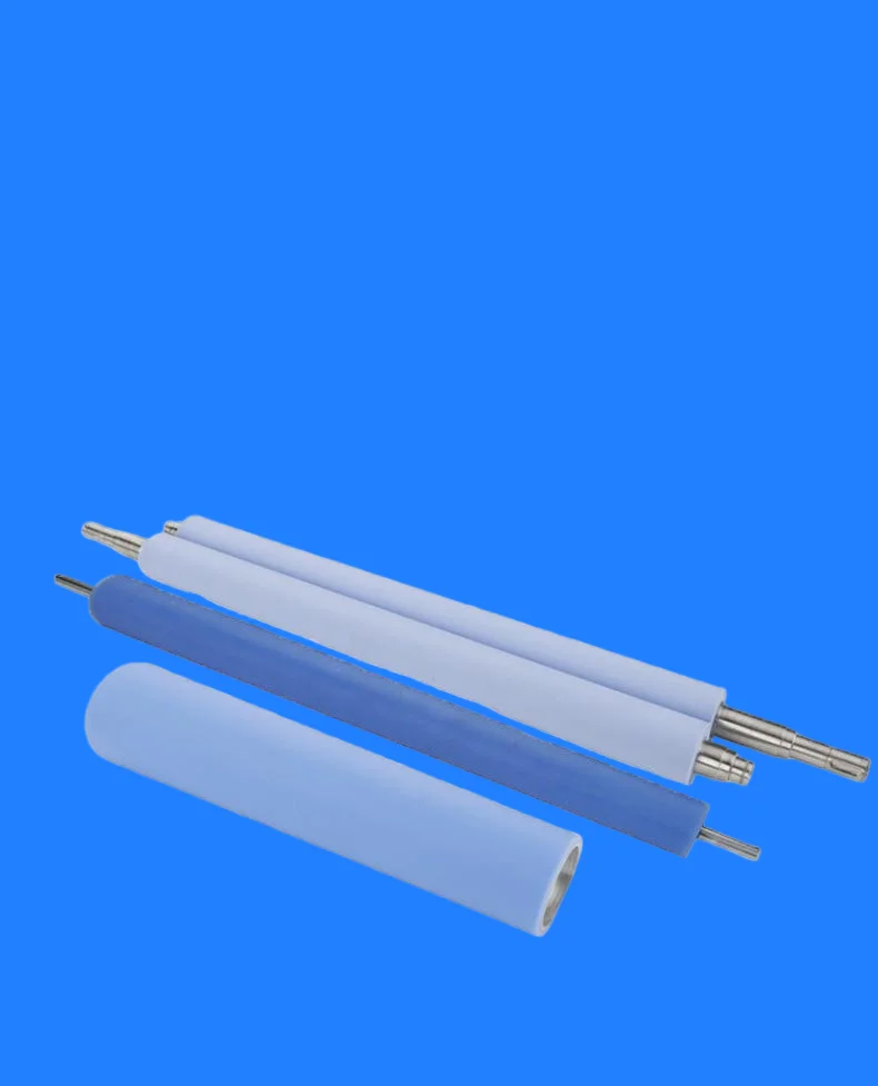 防静电机用硅橡胶粘尘胶辊 耐磨可清洁除尘丁基运输辊滚轮棒滚筒