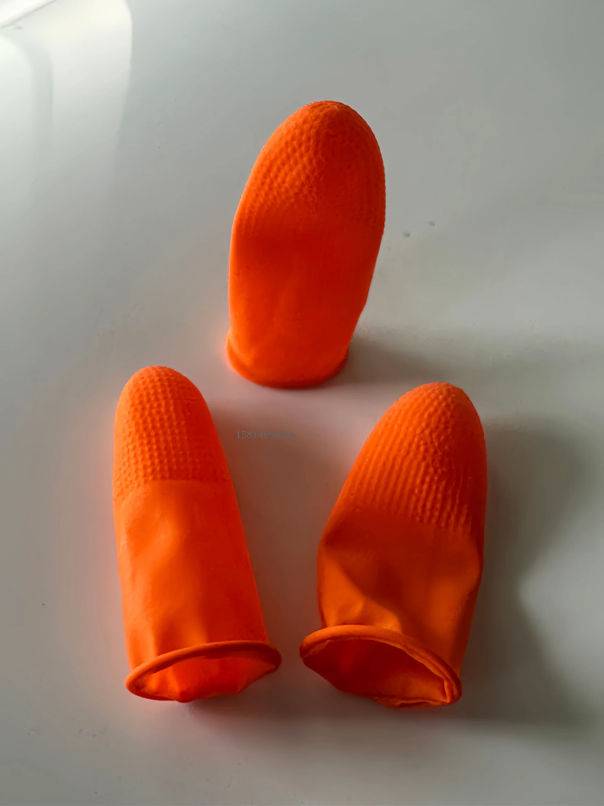 橘黄色防滑手指套 | 橙色防滑手指套 | 颗粒防滑手指套 | 净化手指套