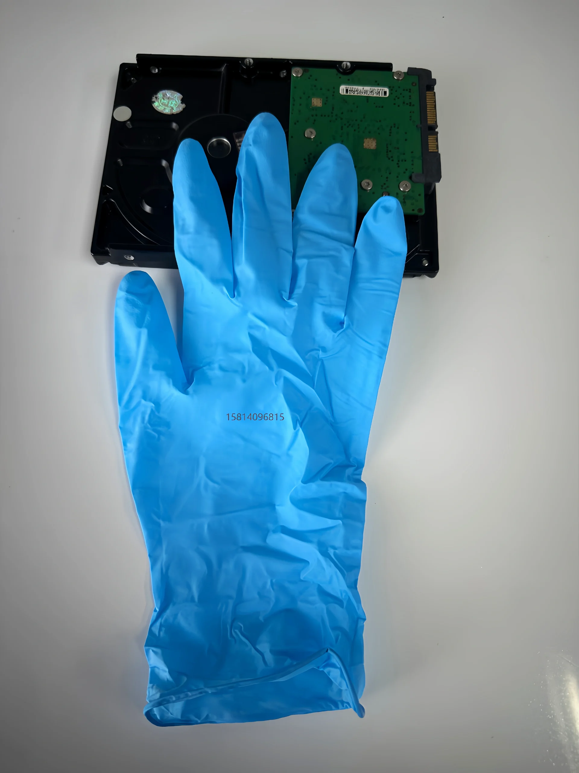 蓝色丁腈手套 | 高弹耐用 | 无粉防滑 | 医疗检查与精密操作用