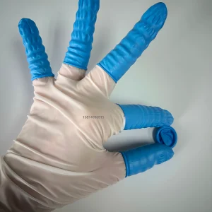 丁腈手指套蓝色无硫 | 高弹耐用 | 无尘防滑 | 精密电子与实验操作用